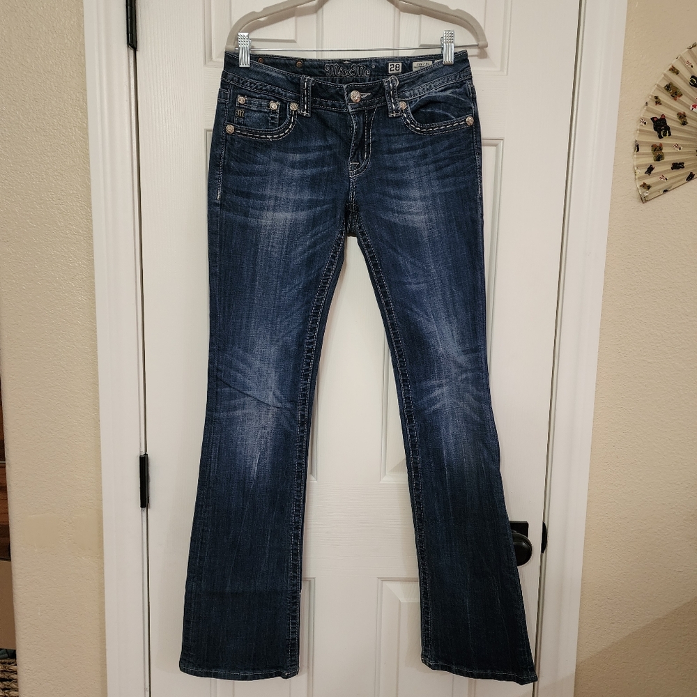 Miss Me Boot Cut Denim Jeans Womens Size 28
